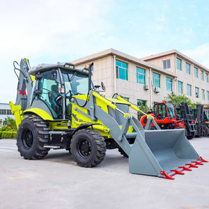 Envío de Maquinaria para Movimiento de Tierras: Minicargadora 4x4 con Retroexcavadora de Ruedas, Motor Diésel EPA para Uso Agrícola, Retroexcavadora Cargadora Excavadora - Product Image 5