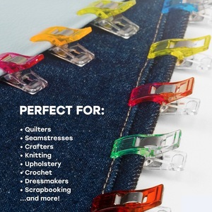 Clips de couture multifonctionnels pour courtepointe avec boîte en plastique, 50 pièces, 100 pièces - Product Image 5