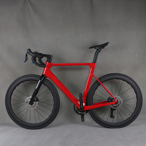 Complete Bike Road Bike Disc Carbon Frame WheelTop EDS-2*12S Electronic Shifting Carbon Wheels <b>Paint</b> Red TT-X42 - Product Image 1