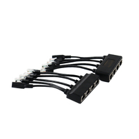 Synthétiseur PoE 100M Midspan avec une entrée DC et 4 sorties PoE, adaptateur injecteur PoE, tension d'entrée identique à la tension de sortie