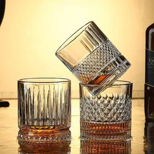 Verre à whisky de luxe à base lourde, style ancien, avec motif diamant en relief, pour bar, hôtel, <span class=keywords><strong>Mr</strong></span> Panda - Product Image 6