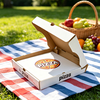 Cajas para Pizza SP4010 Reforzadas para Llevar, Venta al por Mayor, Caja Desechable de Cartón Corrugado Kraft de 6/9/10/12 Pulgadas para Entrega a Domicilio