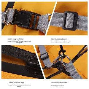 เสื้อแจ็คเก็ตสุนัขสำหรับลูกสุนัข แบบสี่ขา กันลม มีฮู้ดถอดได้ สำหรับกิจกรรมกลางแจ้ง ชั้นเดียว ใส่ได้ทุกฤดู สไตล์ลำลอง - Product Image 3