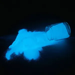 Factory wholesale glow in the dark pigment for nail polish strontium aluminate powder luminous glow in the dark blue