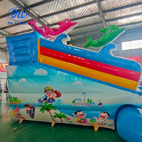 Grand parc aquatique extérieur, équipement de toboggan aquatique, château gonflable pour enfants, matériau PVC, certifié CE, support mobile