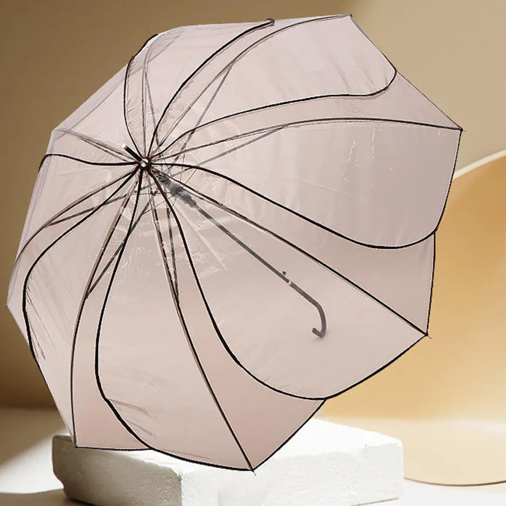 Bubble Clear Transparent Umbrellas for Weddings Bulk Large,Adult Windproof Dome Rain Umbrellas/