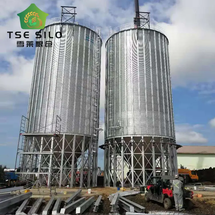 Silo baja pertanian galvanis panas untuk pertanian kedelai