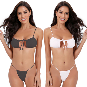 G string pecho grande abierto mujeres muy sexy caliente bikini 2 piezas mujeres traje de baño - Product Image 6