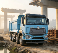Truk Tambang HOWO NX 8x4 Bekas, Bak Kargo Baja Mangan Tebal, 351-450HP, Emisi Euro 2, Kapasitas Muatan >50T, Mesin Weichai
