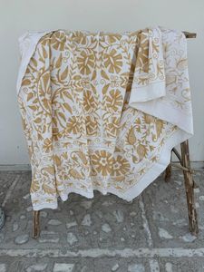 Handmade Canvas Cotton Suzani <b>Quilt</b> Floral Embroidered Soft <b>Bedspread</b> Bohemian Bedroom Decor - Product Image 1