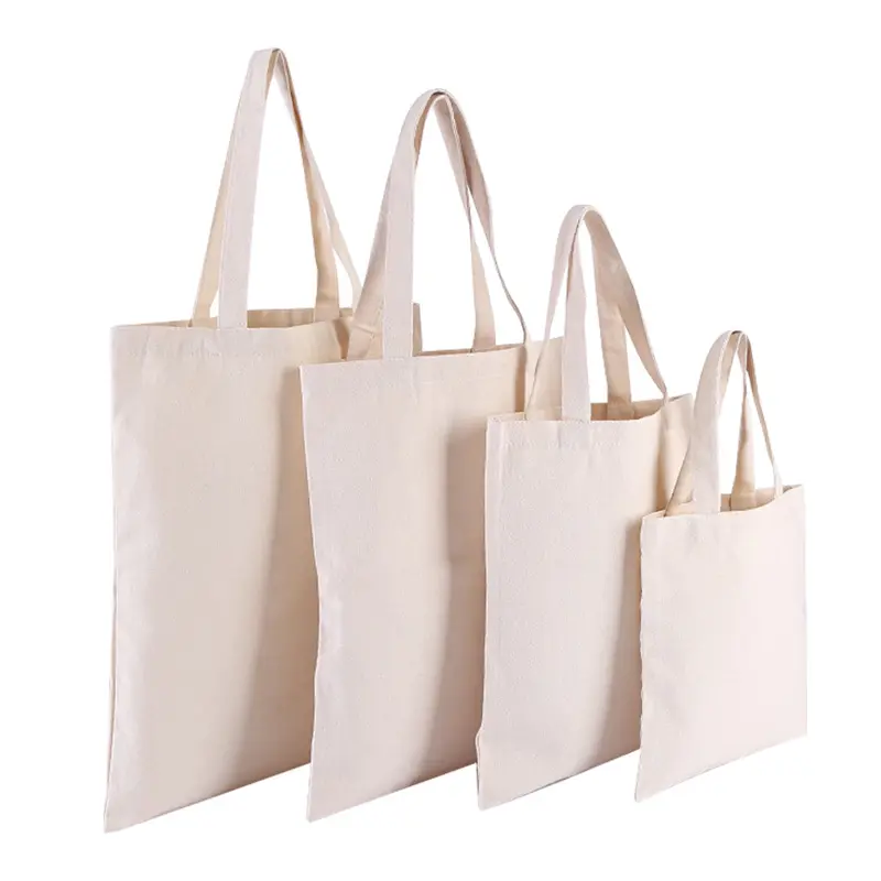 Canvas Tote Túi Tùy Chỉnh Logo Vải Vai Mua Sắm Túi Trống Của Phụ Nữ Mỹ Phẩm Túi Xách In Logo Tote Túi