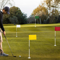 Nouveaux drapeaux de golf en nylon pour mini-golf de jardin, drapeaux cibles de golf numérotés, à insérer dans le tube de putting green