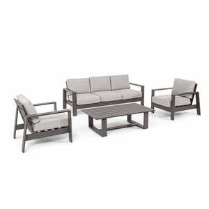 Meubles de jardin en aluminium Ensembles de jardin Accoudoir de patio Chaise Table <span class=keywords><strong>Terrasse</strong></span> Balcon Canapés d'arrière-cour Groupe de sièges <span class=keywords><strong>pour</strong></span> la vie en plein air - Product Image 1