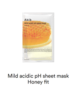 แผ่นมาส์กหน้า Abib Mild Acidic PH Sheet Mask Honey Fit บำรุงผิวชุ่มชื้น เหมาะสำหรับทุกสภาพผิว ด้วยสารสกัดน้ำผึ้งออร์แกนิค - Product Image 1