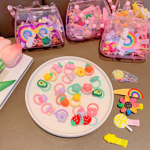 Juego de 24 Accesorios para el Cabello para Niñas, Pinzas para el Cabello de Princesa, Accesorios para el Cabello de Niñas, Pinzas para el Cabello con Dibujos Animados, Lindas Horquillas para el Cabello con Bolso - Product Image 3