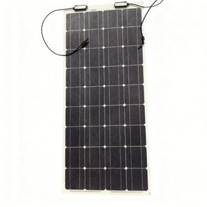 Système solaire pour surfaces courbes 100W, modules photovoltaïques flexibles, résistant à la corrosion, pour toitures solaires. - Product Image 1