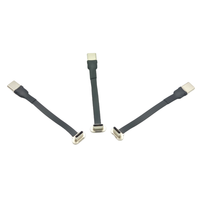 Cable USB 2.0 de Cobre Puro, Tipo C Macho, Recto, Flexible, Interconexión Circular, Ángulo Recto de 90 Grados, para Dispositivos Digitales 3C