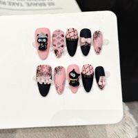 Vente en gros usine – Nouveauté : Ongles 3D à presser pour femmes, en acrylique, motif floral, style très tendance, faux ongles.