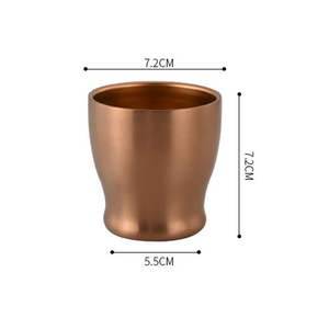 Tazza da Birra a Doppia Parete in Acciaio Inox 304 da 700 <span class=keywords><strong>ml</strong></span>, Grande, con Texture Dorata, per Acqua, Caffè, da Viaggio, Anti-scottatura, a Forma Allungata - Product Image 6