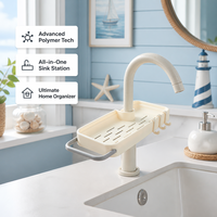 Égouttoir de lavabo long et détachable ventilé pour éponge et savon