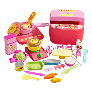2024 nouvelle mode unisexe cuisine ensemble de jeu en plastique <span class=keywords><strong>petit</strong></span> <span class=keywords><strong>Chef</strong></span> semblant cuisine jouet boîte enfants <span class=keywords><strong>petit</strong></span> cuiseur à riz Simulation - Product Image 1