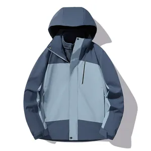 <span class=keywords><strong>Chaqueta</strong></span> con Capucha Personalizada <span class=keywords><strong>para</strong></span> Hombre <span class=keywords><strong>y</strong></span> <span class=keywords><strong>Mujer</strong></span>, Unisex, 3 en 1, Técnica, <span class=keywords><strong>para</strong></span> Exteriores, Resistente al Viento, Impermeable, Cálida, con Cierre, Relleno de Poliéster - Product Image 4