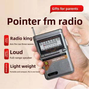 Radio Portátil Pequeña T-6623 1 Mini, Radio Portátil de 4 Bandas AM/FM/SW1-2 con Batería, Compatible con USB/Tarjeta SD - Product Image 1