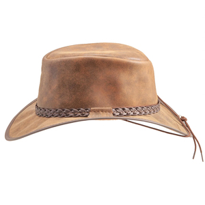 High Performance Custom Made Leather <b>Hats</b> Latest Design Casual Outdoor Style Customizable Adjustable Fit Leather <b>Hats</b> for Unisex - Product Image 4