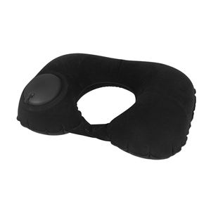 Custom Logo Printed Portable Inflatable Neck Pillow U-shaped Pillow Press Inflatable <b>Travel</b> Pillow - Product Image 2