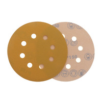 Pexmientas 150mm Disque de sable abrasif à usage sec pour automobile Oxyde d'aluminium Crochet et boucle Disque de ponçage pour papier de verre