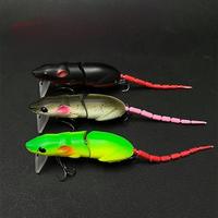 Leurre de surface artificiel type souris/rat 80mm 15.5g, flottant, en plastique, pour la pêche au brochet