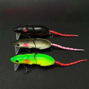 Leurre de surface artificiel type souris/rat 80mm 15.5g, flottant, en plastique, pour la pêche au brochet - Product Image 6