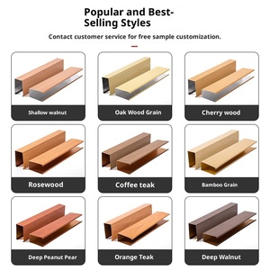 شبكة سقف مربعة من الألومنيوم بنمط الخشب، أسقف فنية مقاومة للرطوبة وعازلة للصوت بمعدل 29 ديسيبل، تصميم عصري للمدارس والفنادق - Product Image 3