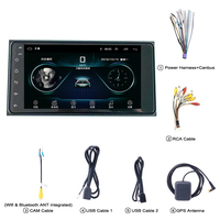 Autoradio Android universel 7 pouces 1Din, lecteur MP5, navigation GPS, radio FM RDS, Bluetooth, entrée caméra de recul