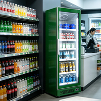 Refrigerador Comercial de Una Puerta para Bebidas, Refrigerador Vertical Personalizable con Control Digital de Temperatura