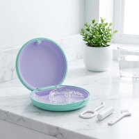 Boîte d'emballage personnalisée pour aligneurs orthodontiques, étui de rangement pour appareils dentaires, étui pour aligneurs orthodontiques en gros