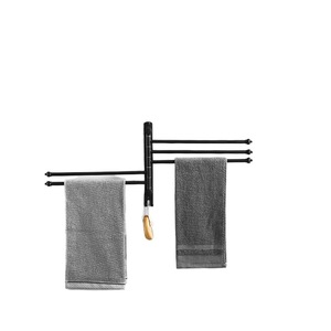 Toallero Individual de Acero Inoxidable Sin Taladro, Plegable, Giratorio, Moderno y Minimalista, con Calentador, para Uso en el Hogar o en Hoteles - Product Image 1