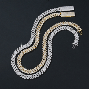 Dây chuyền Cuba giá rẻ nhất có chứng nhận GRA, 6mm-10mm, phong cách Hiphop, bạc 925, đá Moissanite, kiểu Ice Out, dành cho nam - Product Image 6