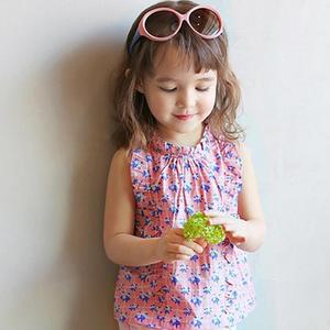 Lista de Precios de Ropa Infantil de Tailandia, Ropa de Exterior para Niñas, Camiseta sin Mangas con Encaje - Product Image 1