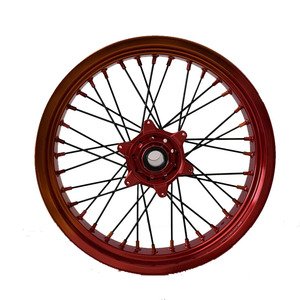 Juego de Ruedas para Motocicleta <span class=keywords><strong>KTM</strong></span> <span class=keywords><strong>EXC</strong></span> de 17 Pulgadas, Ruedas <span class=keywords><strong>Supermotard</strong></span> para Motocross, Llantas Rojas y Naranjas 17*3.5 17*5.0 - Product Image 4