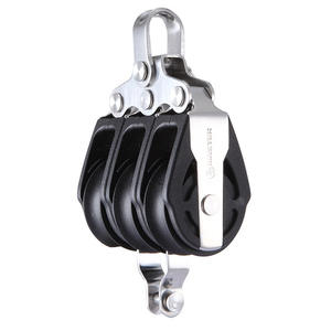 Polea de Rodamiento de Bolas para Embarcaciones, Modelo SPB-3806F, Diámetro de Rueda de 38 mm, Diámetro de Cable de 10 mm, Tres Ruedas, Herraje Marino - Product Image 1