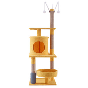 Cama para Gatos con Estructura de Tela de Algodón, Duradera, Antideslizante, Resistente a los Arañazos, con Pilar Robusto, Baja Emisión de Polvo, Diseño Moderno y Atractivo - Product Image 1