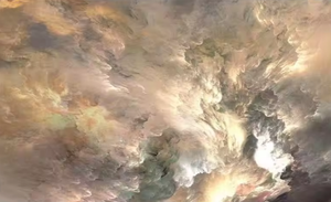 Europäische abstrakte Kunst Wandt uch Persönlichkeit Glück verheißende Wolke Ölgemälde Licht Luxus Hintergrund wand - Product Image 5