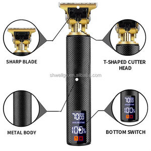 Nouvelle <span class=keywords><strong>tondeuse</strong></span> à <span class=keywords><strong>cheveux</strong></span> vintage T9 2026, rechargeable, avec écran LCD, excellent rapport qualité-prix, machine à raser professionnelle pour hommes - Product Image 2