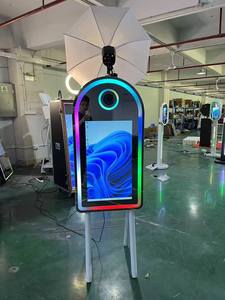 Cabina de fotos de espejo personalizada de 45 pulgadas con impresora y cámara, máquina de cabina de fotos, flash, pantalla grande, DSLR para fiestas y bodas - Product Image 3