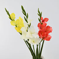 Groothandel 85cm hoge kunstmatige gladiolen voor elegante binnenhuis tafeldecoratie, bruiloft bloemstuk centerpiece