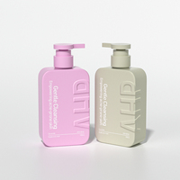 Bouteille de lotion personnalisable de 200 ml/300 ml avec pompe, impression de marque privée de luxe, bouteilles de shampoing pour cheveux, gel douche pour l'emballage des soins de la peau