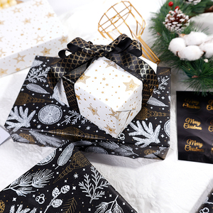 Usine en gros 80g anniversaire luxe personnalisé 43cm X 3m rouleau de papier métallique papier d'emballage pour l'emballage - Product Image 2