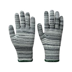 Guantes de seguridad reutilizables y transpirables de hilo CVC con sal y pimienta, tejido grueso 7G, para almacén y construcción, fabricados en Vietnam. - Product Image 6