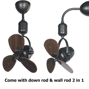 Wand-und Decken halterung 2 in 1 oszillieren der Eck-Decken ventilator mit oder ohne Käfig - Product Image 4